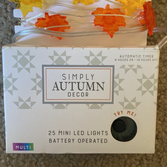 Simply Autumn Decor Leaves Lights - Picture 2 of 4